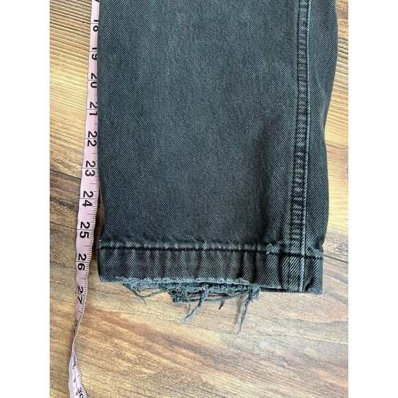 Abercrombie & Fitch 90’s loose black gray distressed jeans size 29 - Picture 6 of 9